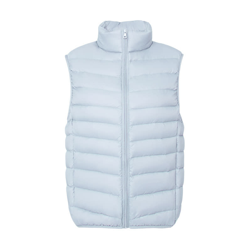 Stand Collar Outer Wear Slimming Plus Size Down Vest Vest view 9