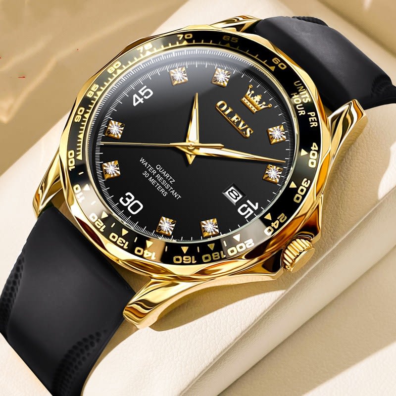 Green Submariner Quartz Watch Luminous Men's Watch view 10