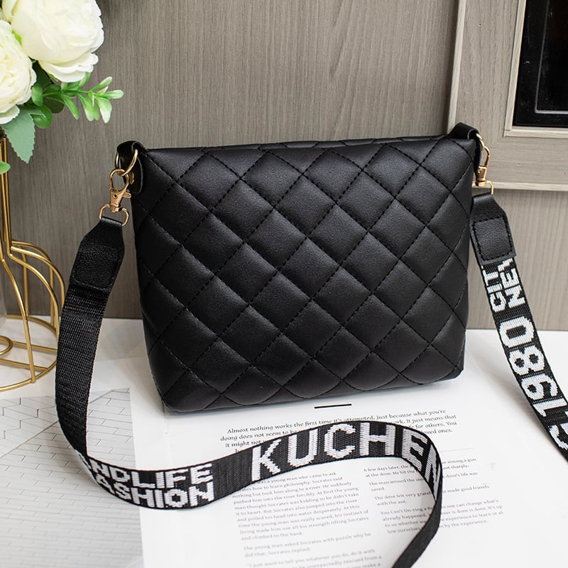 Small Messenger Bag For Women Trend Lingge Embroidery Female Shoulder Bags Fashion Chain Ladies Crossbody Purse view 5