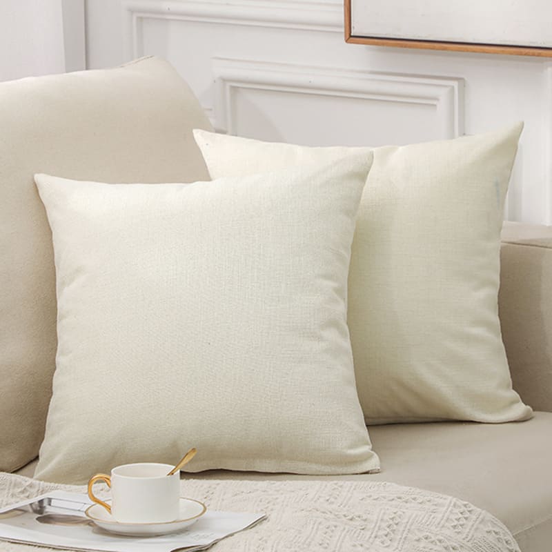 Solid Color Linen Sofa Cotton And Linen Pillow view 10