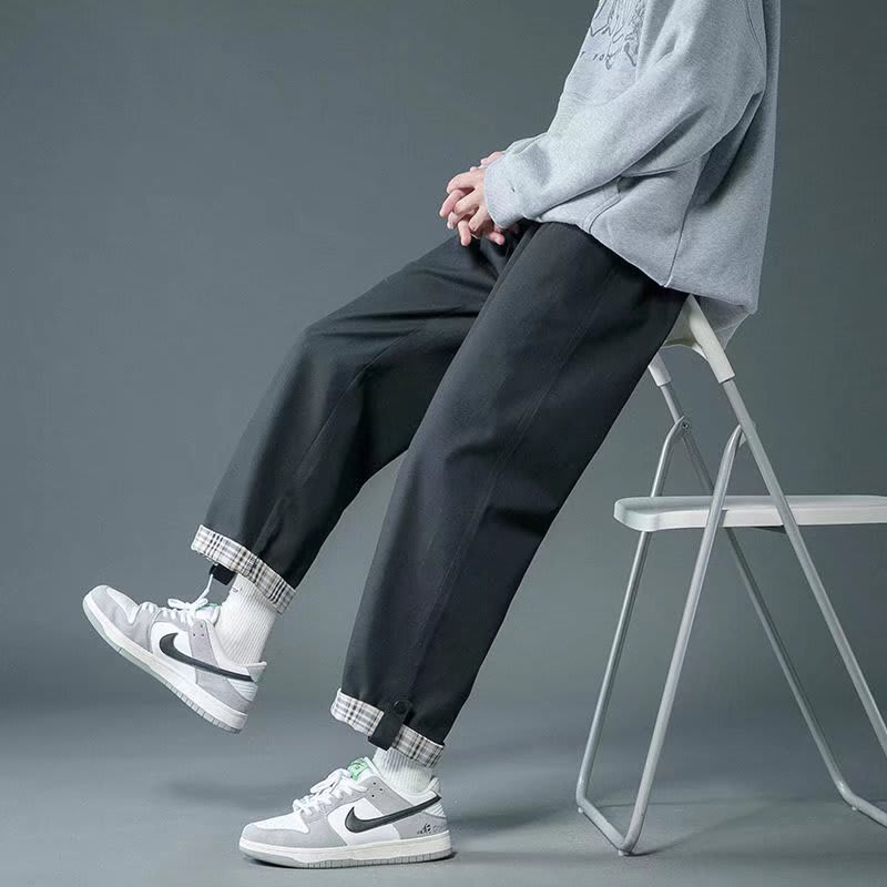 Thin Trendy Loose Wide Leg Straight Sports Men's Casual Pants view 2