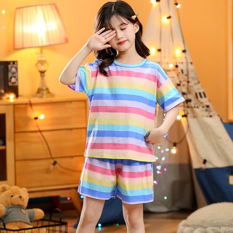 Children's Summer Short-sleeved Suit Homewear view 10