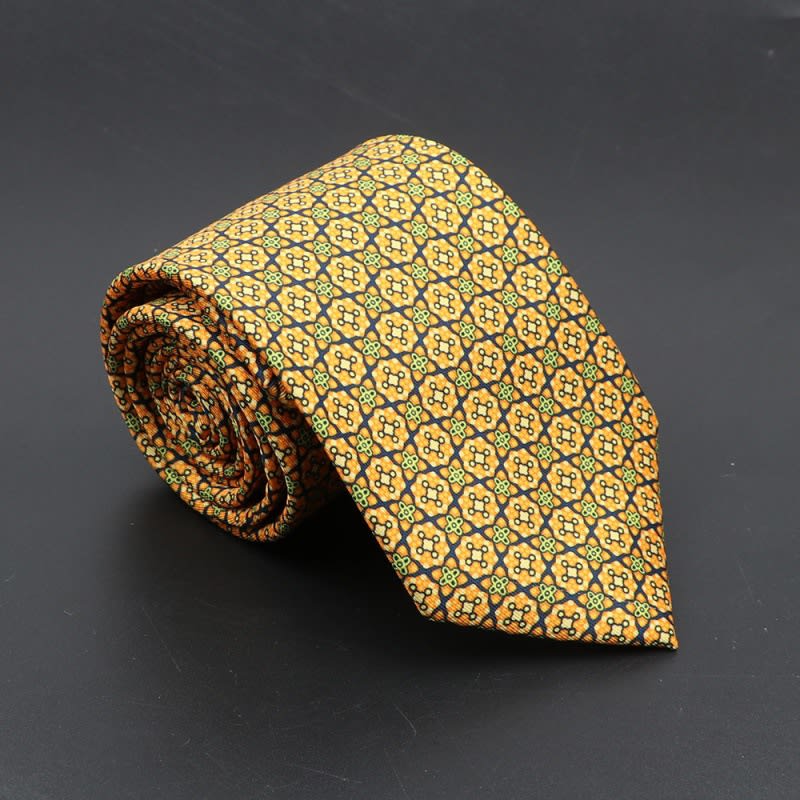 Super Soft Bohemian Silk Ties Men's Fashion 75mm Necktie view 30