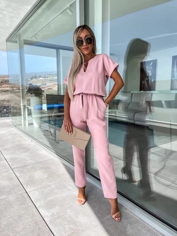 Casual Suit Independent Station Fashion Solid Color Jumpsuit view 4