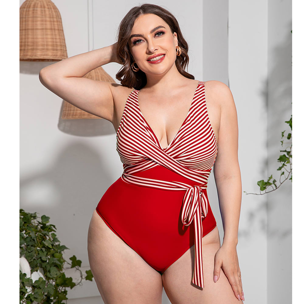Women's Simple Casual Printed Sports One-piece Swimsuit view 7
