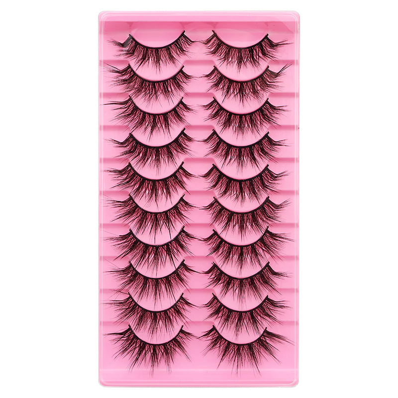 10 Pairs Of False Eyelashes With Natural And Thick Curl view 7