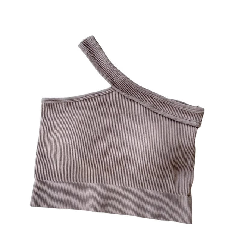 Hot Girl Irregular Shoulder Summer Vest For Women view 4