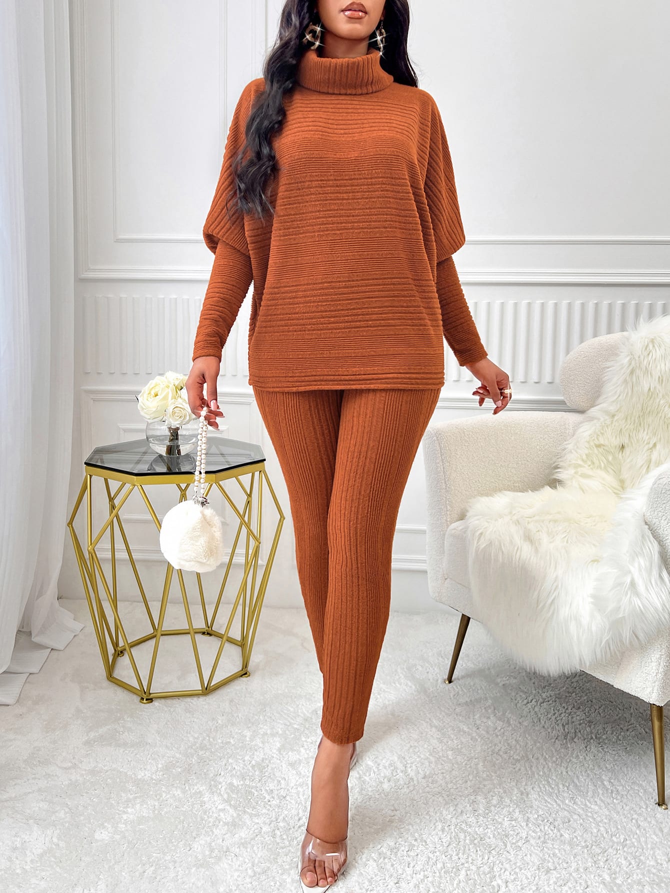 Casual Loose Long Sleeve Women's Suit view 3