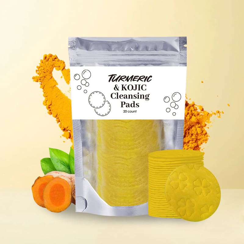 Turmeric Exfoliating Cleansing Pads Compressed Facial Sponges Skin Care Tools For Face Clogged Pores Excess Oil Cleansing view 18