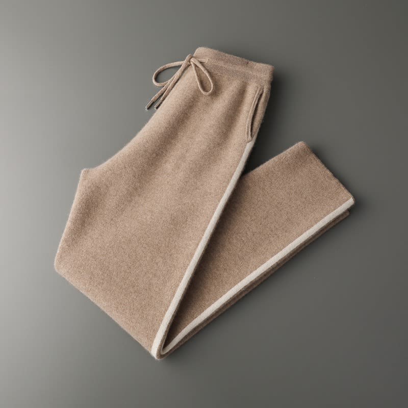 Thickened Assorted Colors Cashmere Men's Casual Loose Knitted Casual Pants view 6