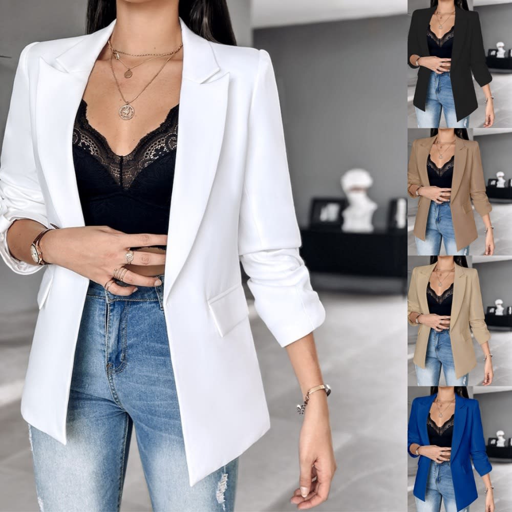 Long Sleeve Cardigan Suit Coat For Women view 4