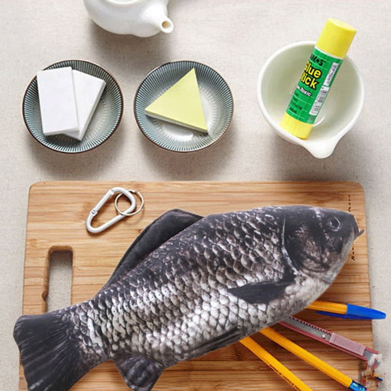 Creative Large Capacity Student Crucian Carp Pencil Case view 12