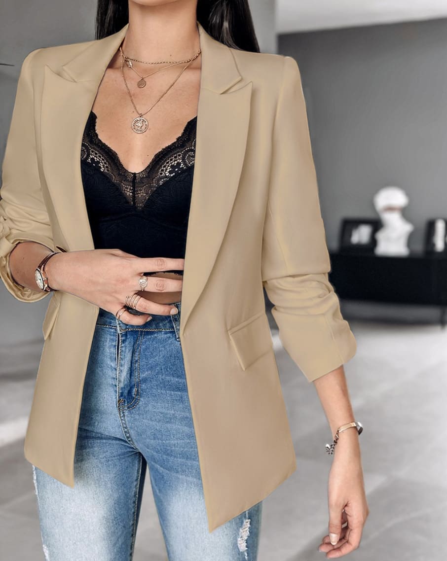 Long Sleeve Cardigan Suit Coat For Women view 2