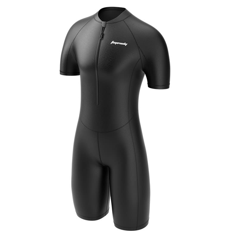 Men's Quick Drying Short Sleeved One-piece Swimsuit view 2