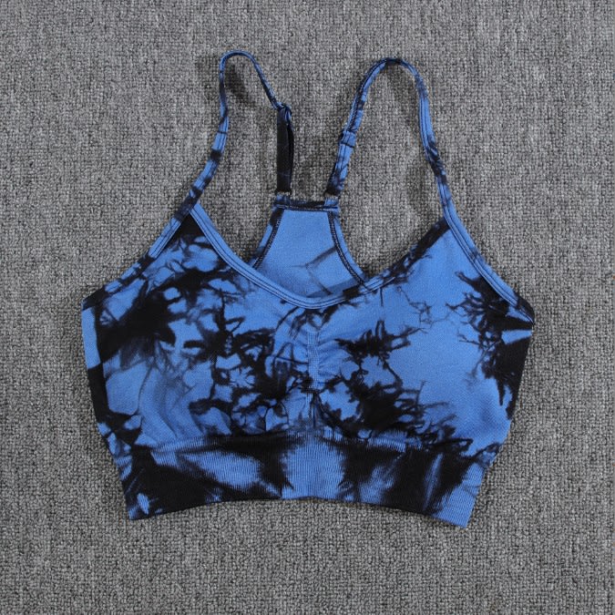 Women's Tie-dye Yoga High Waist Hip Lift Sports Slim Fit Fitness Pants Suit view 3