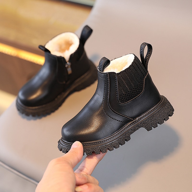 Winter Fleece-lined Children's Fashion British Booties view 3