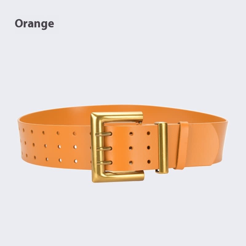 Three Button Waist Belt With Personalized Decorative Needle Buckle view 20