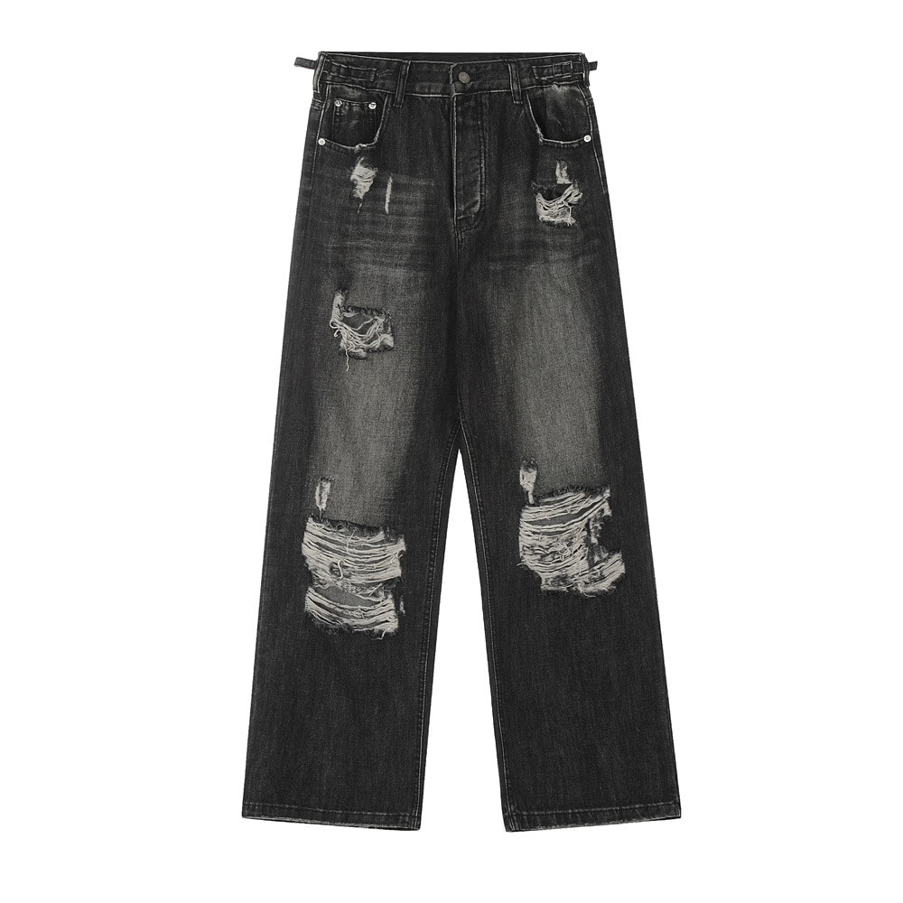 Heavy Industry Ripped Distressed Beggar Jeans view 17
