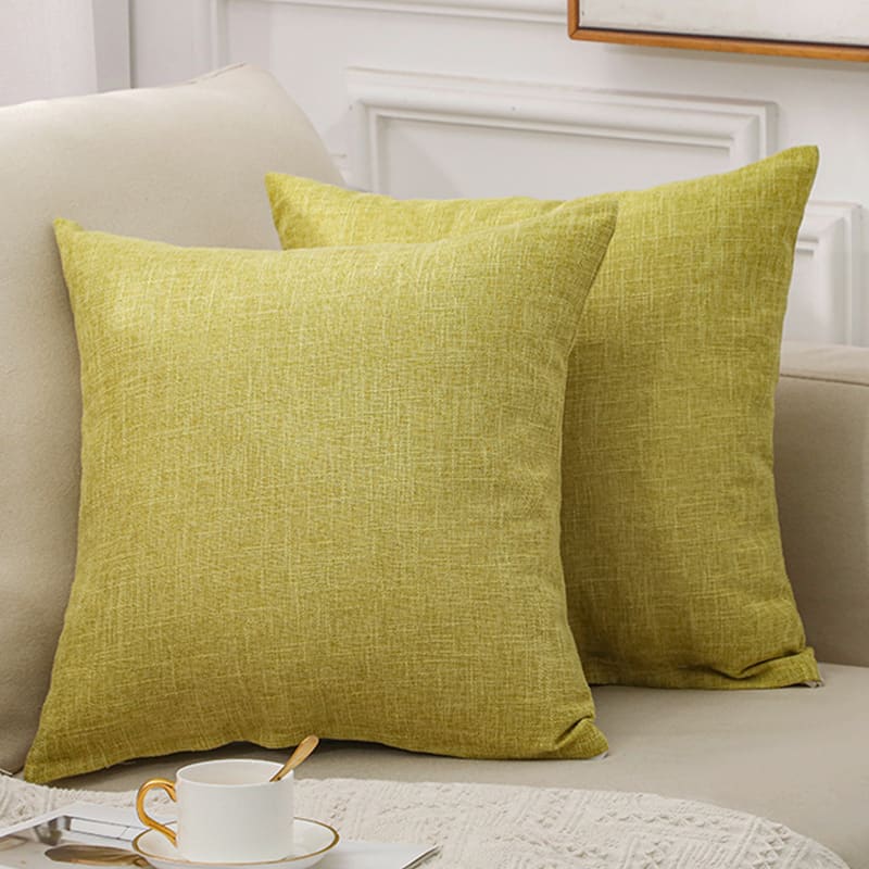 Solid Color Linen Sofa Cotton And Linen Pillow view 21