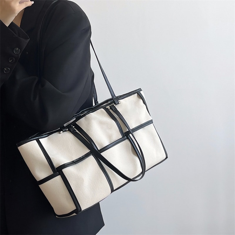 Ladies Large Capacity Canvas Shoulder Bag view 10