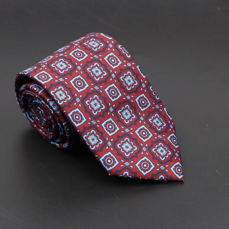 Super Soft Bohemian Silk Ties Men's Fashion 75mm Necktie view 45