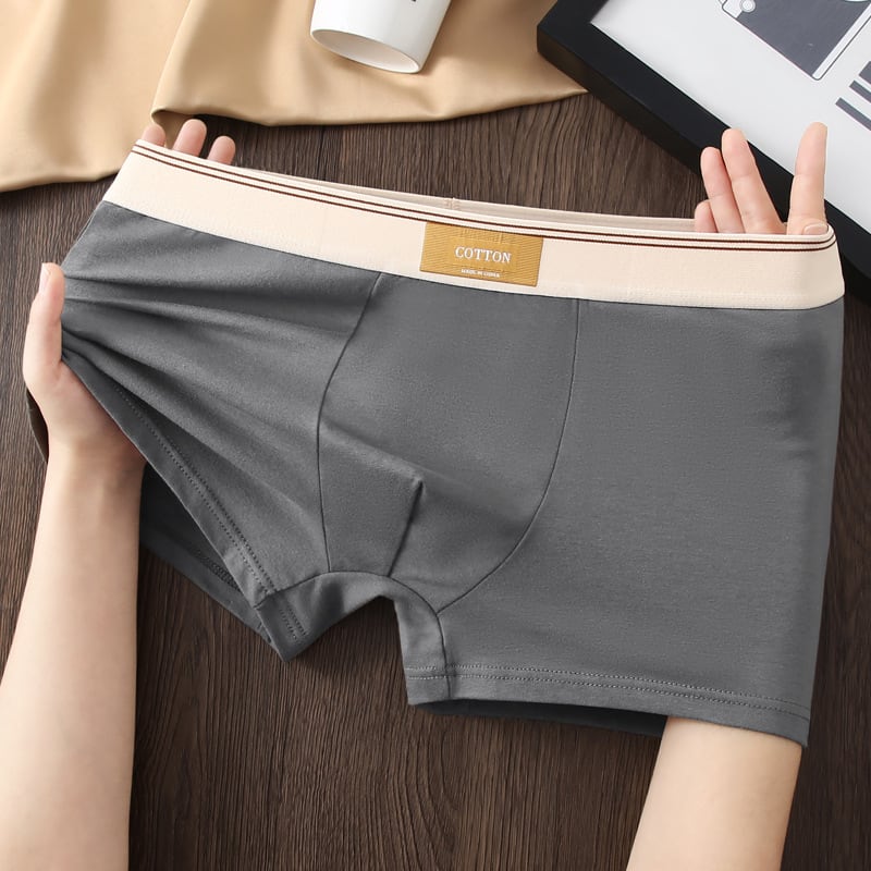 Men's Cotton Antibacterial Boxers Breathable Underwear view 14