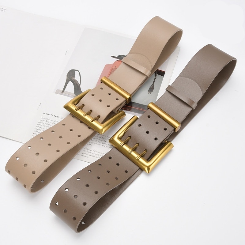 Three Button Waist Belt With Personalized Decorative Needle Buckle view 22