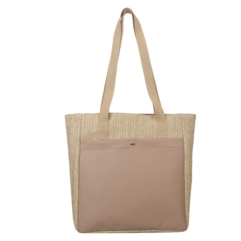 New Simple Casual One Shoulder Retro Large Capacity Tote Commuter Bag view 3