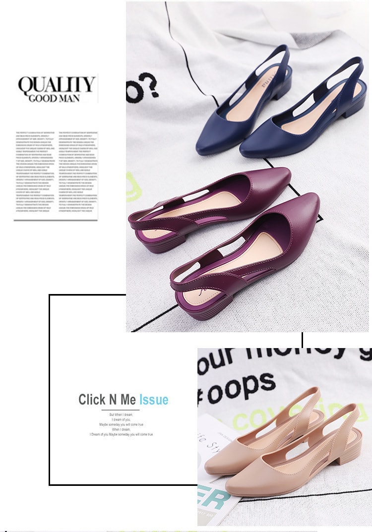 Fashion Casual Sandals Women's Low-cut Plastic Flat Sandals view 9