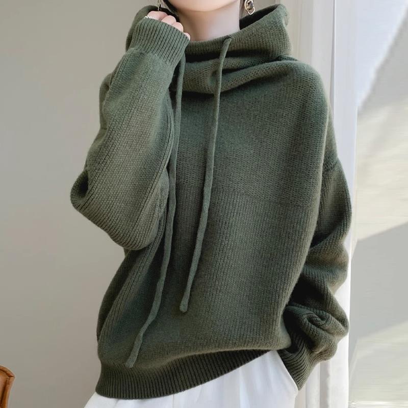 Women's Sweater Thicken Lazy Style All-match Long-sleeved Autumn Winter Warm Casual Sweater For Women view 9