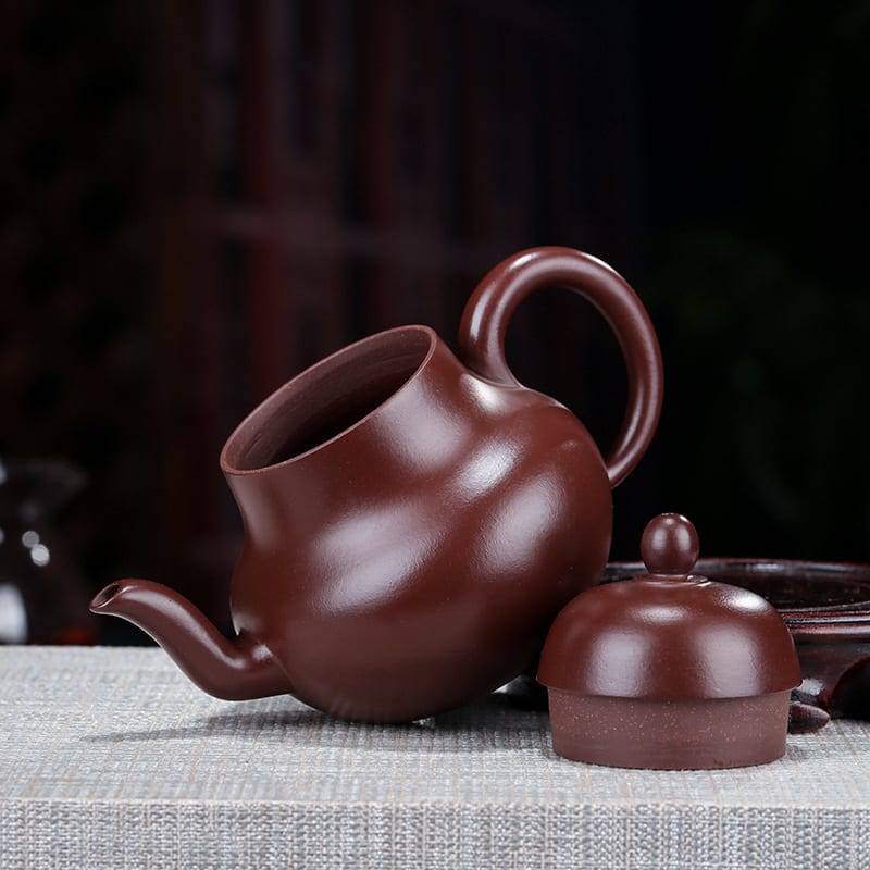 Yixing Purple Clay Teapot Siting Purple Cinnabar Sand Handmade Factory Direct Sales Yixing Teapot Gift view 1