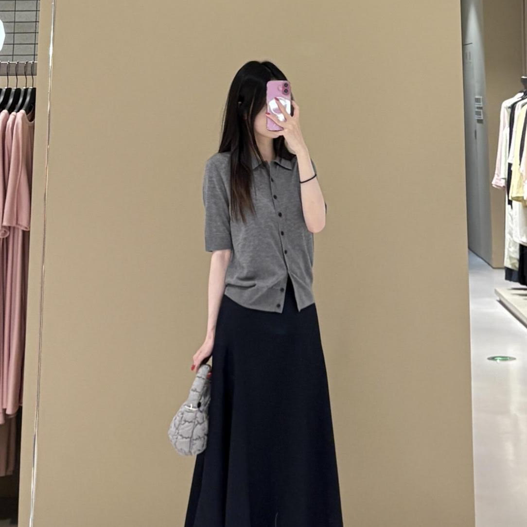 Slim Knitted Thin Top T-shirt view 6