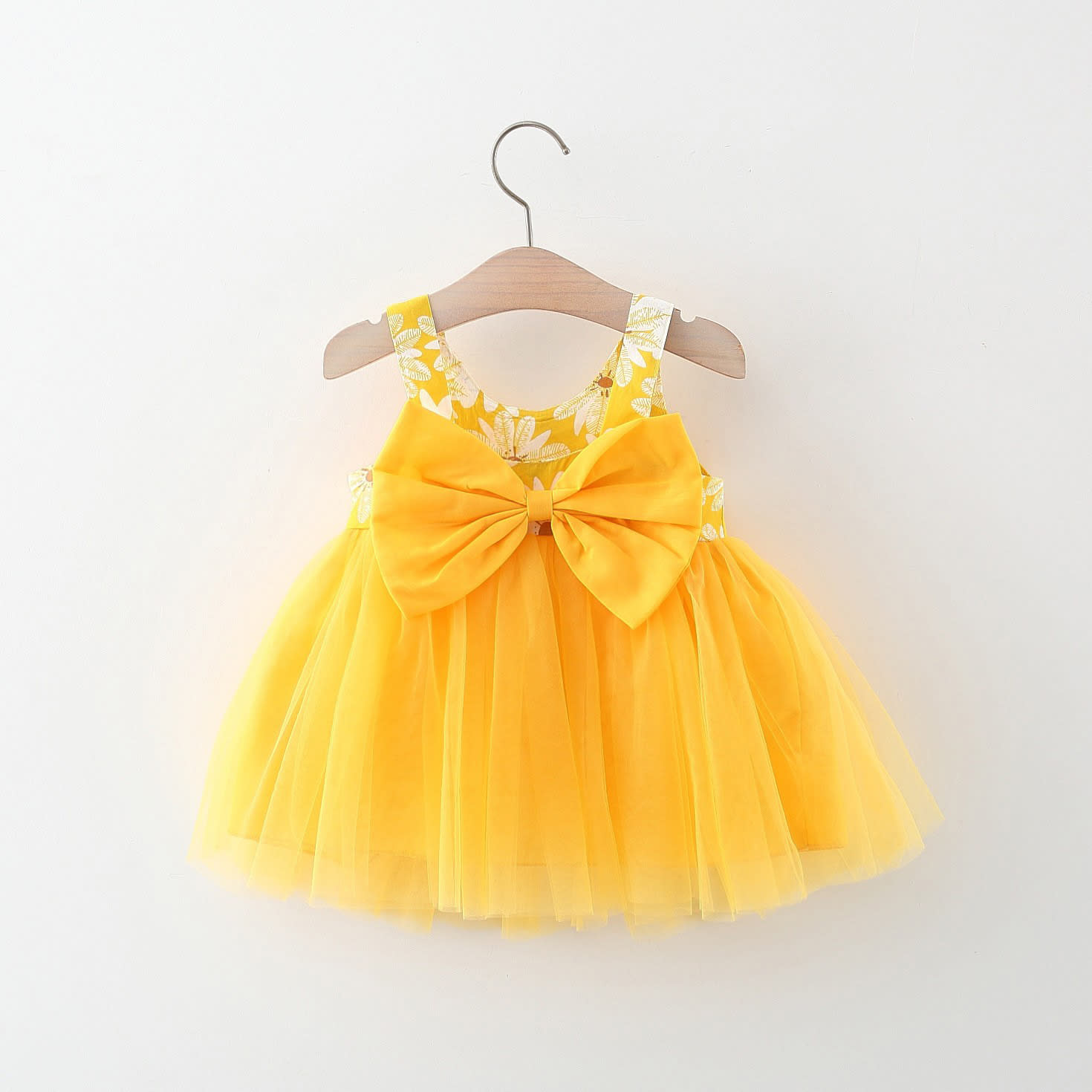 Girls' Summer New Floral Mesh Slip Dress view 8