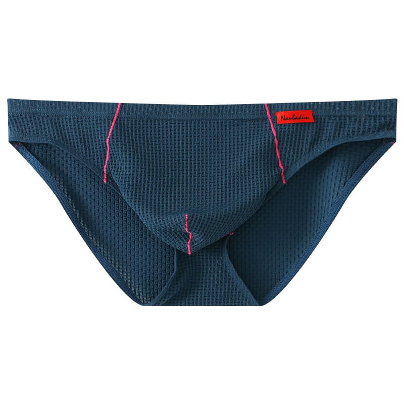 Men's Low Waist Plaid Hip Lifting Briefs view 18