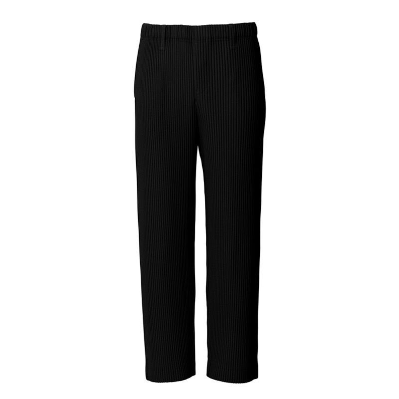 Draping Effect Straight Loose Wide Leg Casual Trousers view 2