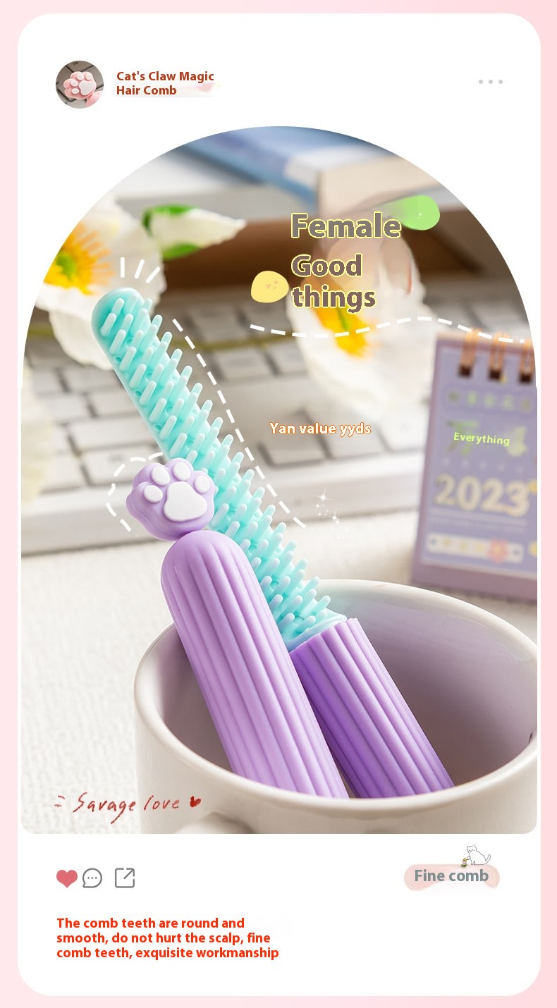 Cute Cartoon Cat's Paw Series Small Comb view 4