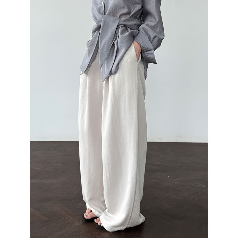 Simple Comfortable Yamamoto High Waist Wide Leg Trousers view 7