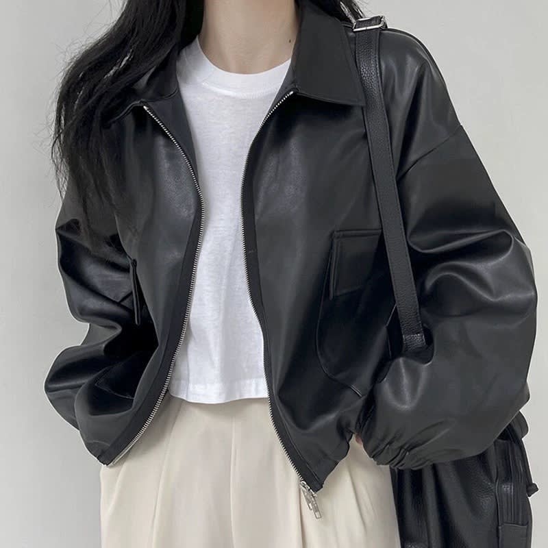 Versatile Long Sleeve Short Coat Women's Clothing view 8