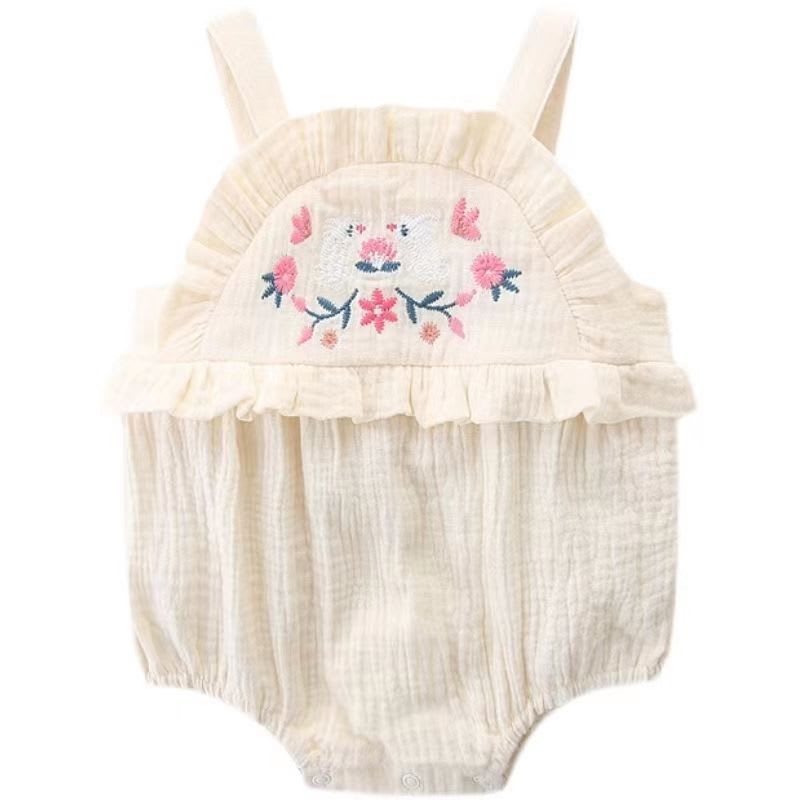 Girls' Sleeveless Sling Thin Bodysuit view 12
