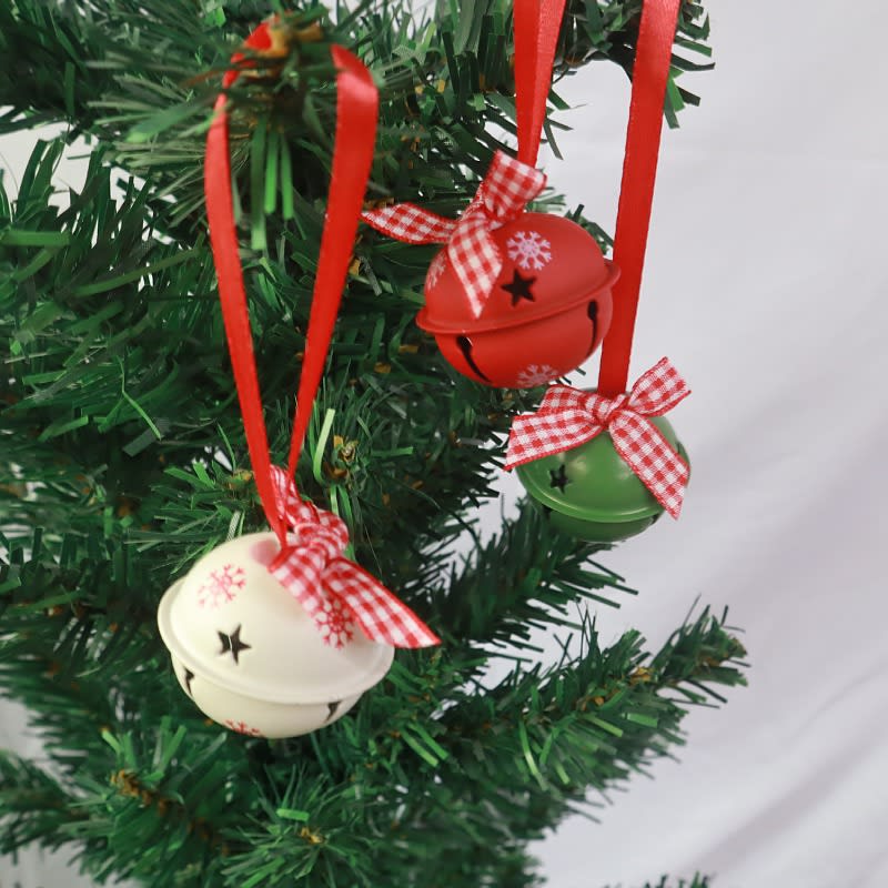 4cm Color Paint Christmas Bell Craft Bow Snowflake view 3