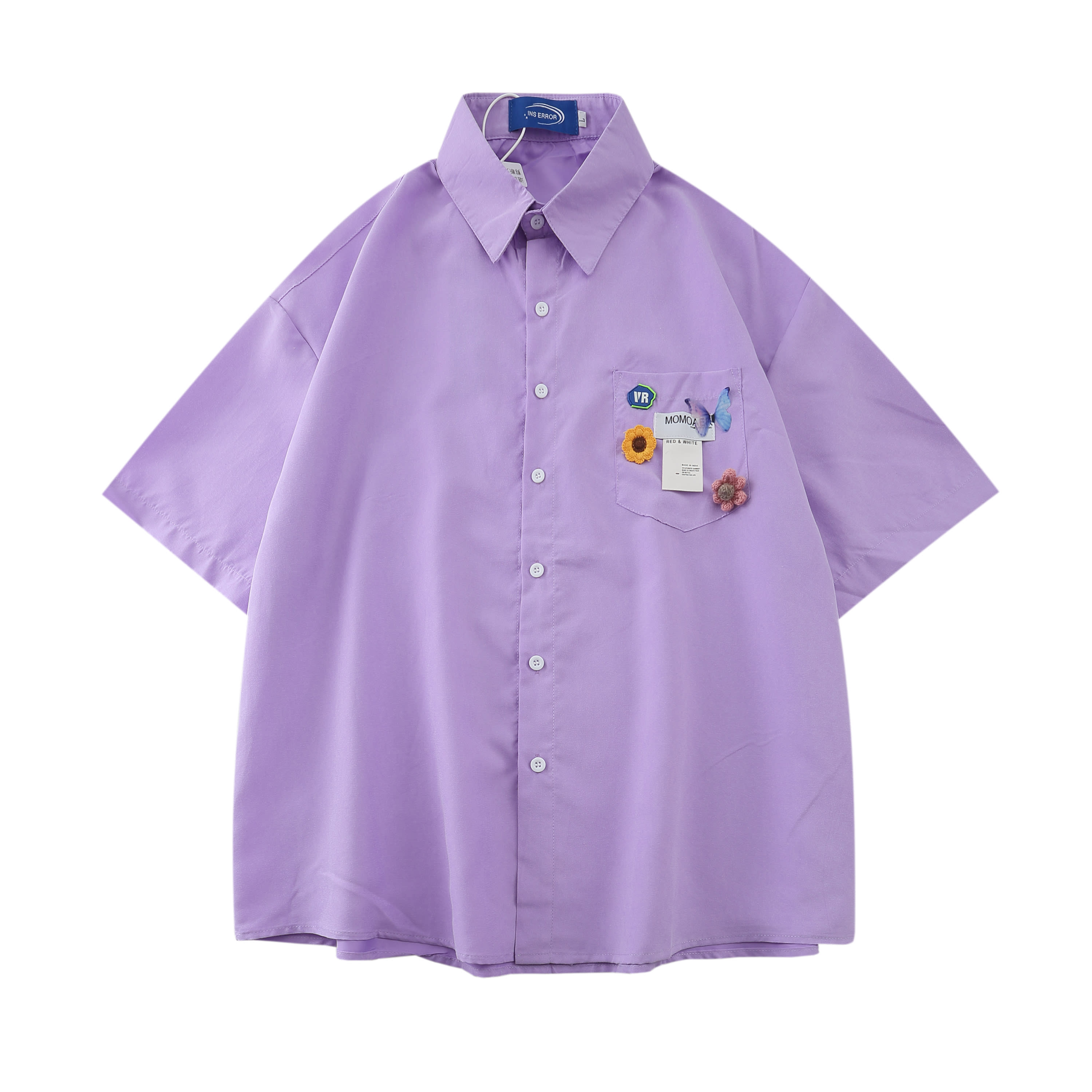 Women's Summer Letter Printed Short Sleeved Shirt view 15