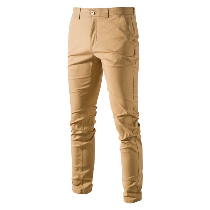 Men's Breathable Business Thickened Cotton Casual Pants view 5