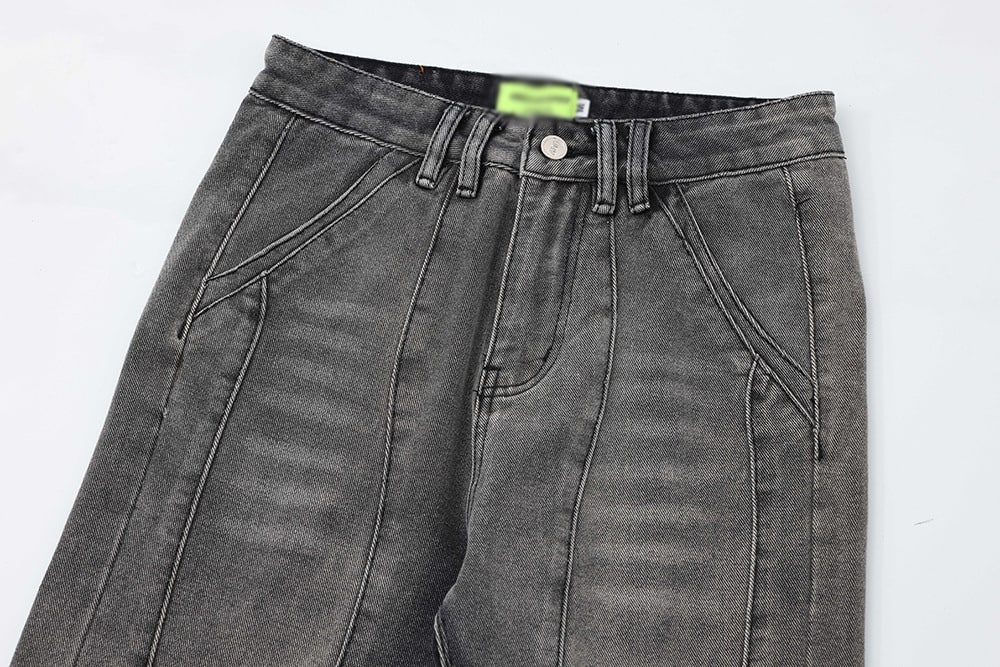 Fashion Tie-dye Gradient Denim Trousers Men view 7
