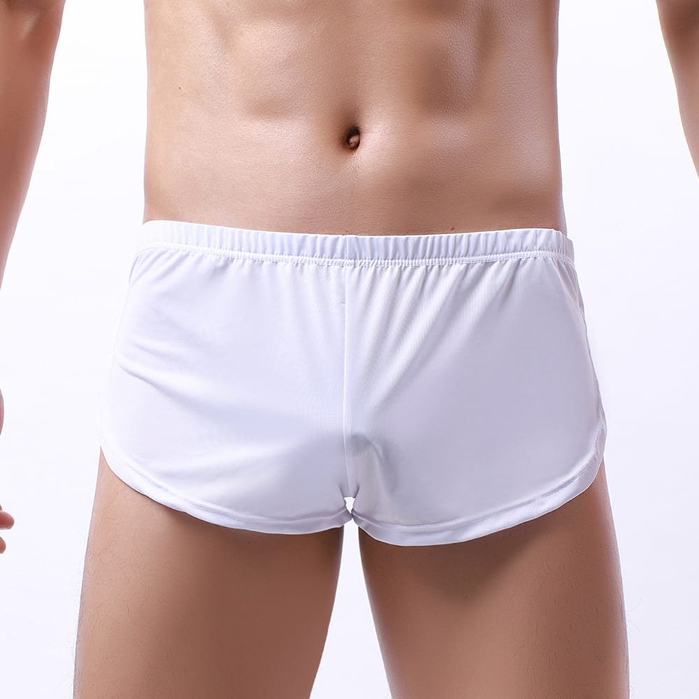 Men's Underwear Silky Round Edge Sports Underwear Home Shorts view 3