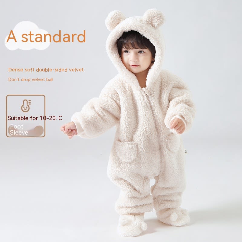Lambswool Baby Jumpsuit Outer Wear view 9