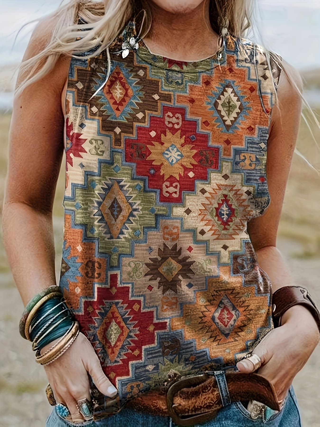 Women's Vest Women's Western Style Summer Digital view 19