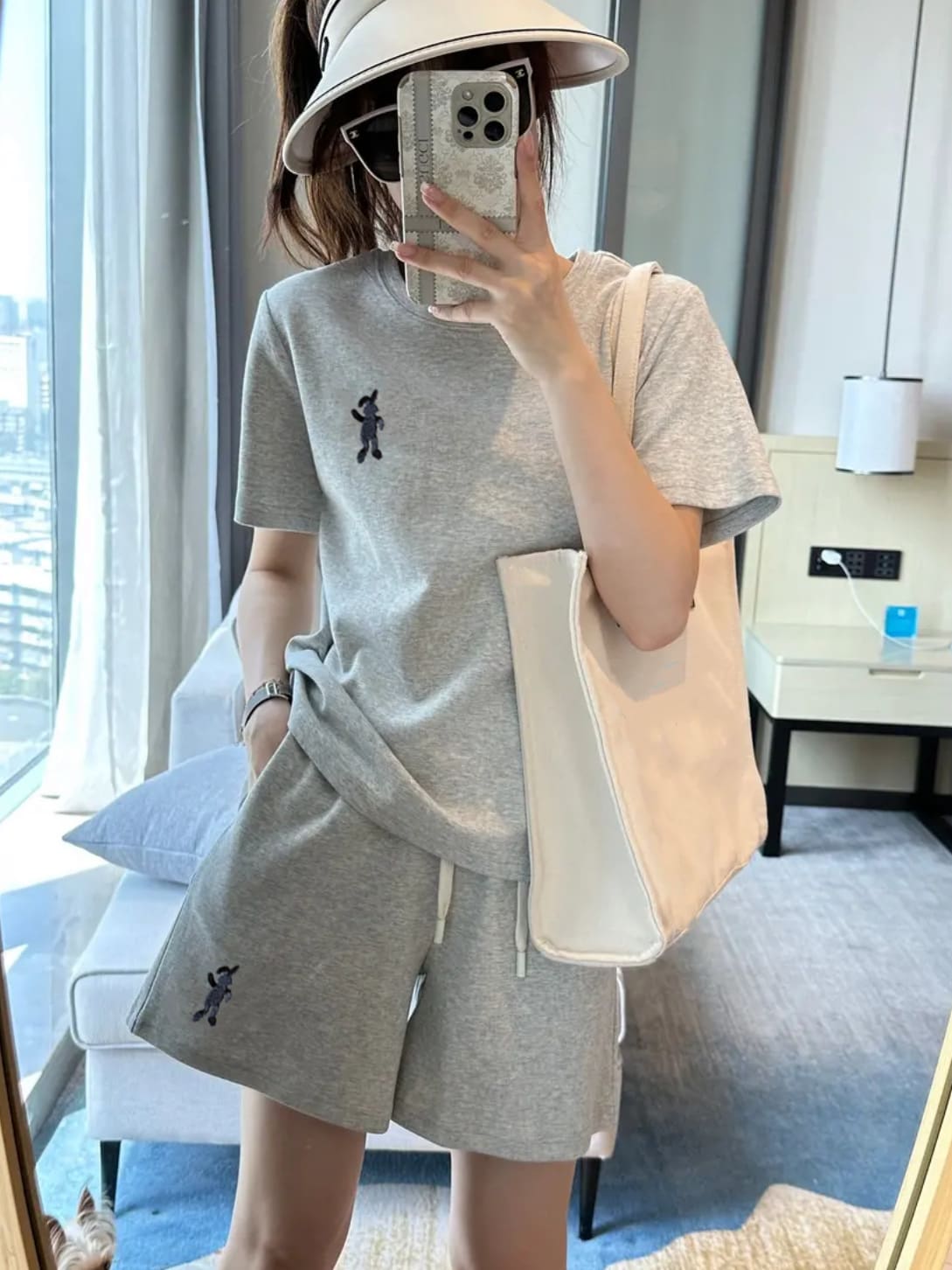 Women's Short-sleeved Clothes And Shorts Casual Running Clothes Two-piece Set view 15
