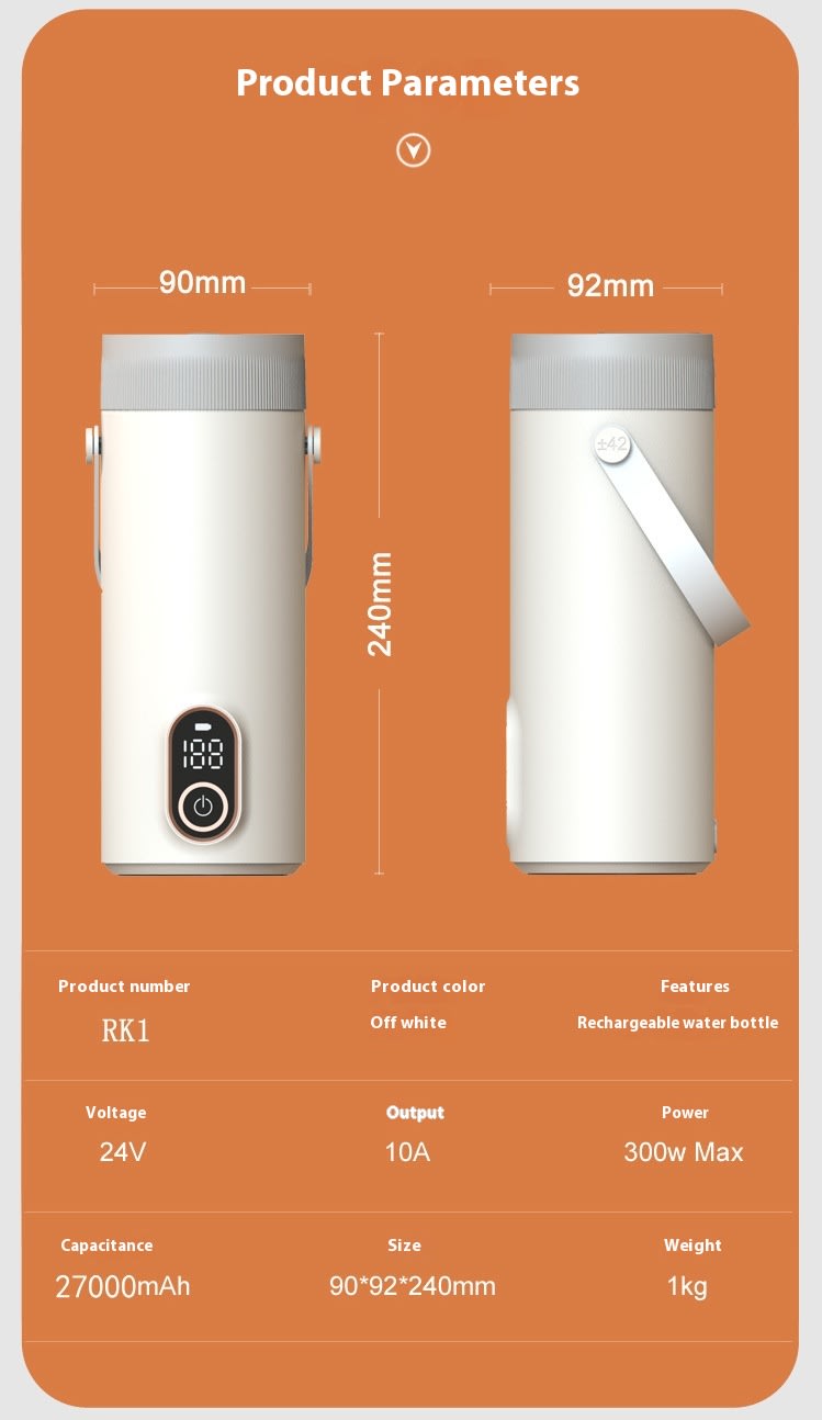 Wireless Portable Charging Water And Electric Cup view 17