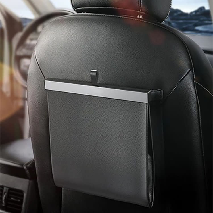 Car Leather Waterproof Garbage Bag view 2