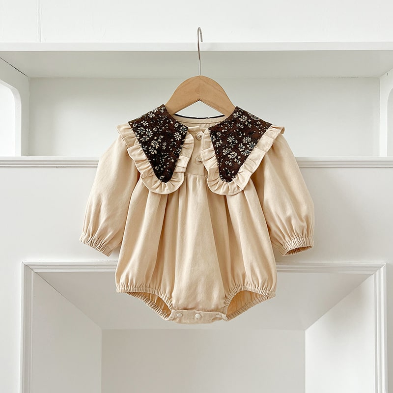 Long Sleeve Butt Wrap Clothes Romper Girl Dress view 2